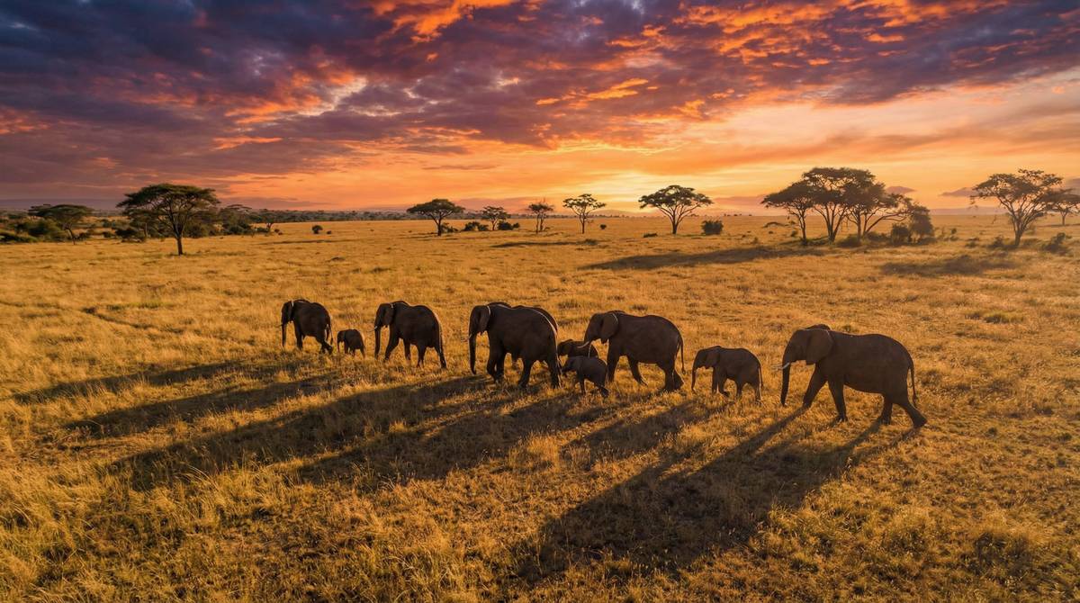 福利导航非洲象视频 - 草原迁徙